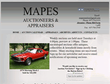 Tablet Screenshot of mapesauction.com